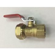 Кран шаровой для воды муфтовый ручка-рычаг, мет-г 20 -1/2