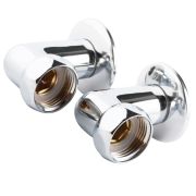 Комплект подключения полотенцесушителя Угловой 3/4«х 3/4» Г-Ш (угол 2шт, отражатель 2шт)