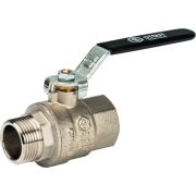 Кран шаровой для воды STOUT полнопроходной ручка-рычаг 3/4