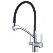 Смеситель для кухни SAVOL S-L1805-01 монокомандный 2в1 с выходом питьевой воды из фильтра