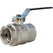 Кран шаровой для воды STOUT никель полнопроходной ручка-рычаг 1