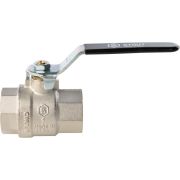 Кран шаровой для воды STOUT никель, полнопроходной ручка-рычаг 1