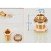 Сгон для бака (латунь) 1/2