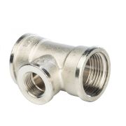Тройник переходной (никель) вн-вн-вн 3/4«-1/2'' -3/4»