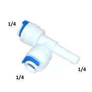 Фитинг Тройник Т1/4« -  Т1/4» - штуц1/4  (трубка- трубка-штуцер) Х273