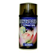 Освежитель воздуха (баллон сменный) DISCOVER, 320 мл, QUEEN (Верхняя нота: Бергамот, лимон, базилик, цветы апельсина. Средняя нота: тубероза, герань, орис. Базовые ноты: бобы, сандаловое дерево, бензоин, дубовый мох.)