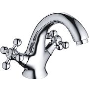 Смеситель для раковины HAIBA HB1019 двухручковый, латунь