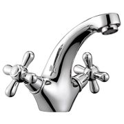 Смеситель для раковины HAIBA HB1025 двухручковый, латунь