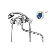 Смеситель для ванны двухручковый D-lin D146806 излив 30см