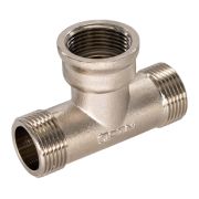 Тройник (никель) нар-нар-нар 1/2